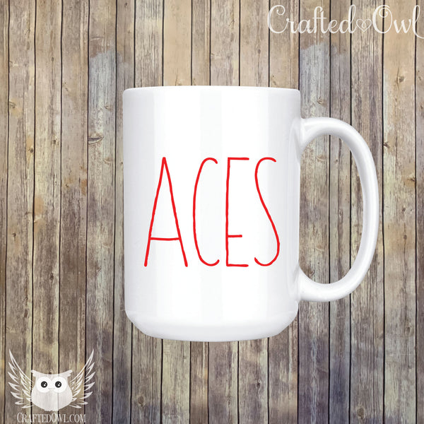 Aces 15 oz. Ceramic Mug