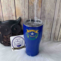 30 oz. Curved Blue Nevada State Flag Tumbler