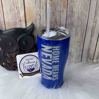 30 oz. Curved Blue Nevada State Flag Tumbler