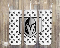 Silver & Black VGK Vegas Golden Knights 20 oz. Skinny Full Color Stainless Steel Tumbler