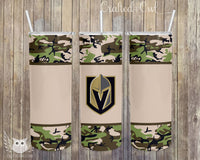 Camouflage VGK Vegas Golden Knights 20 oz. Skinny Full Color Stainless Steel Tumbler