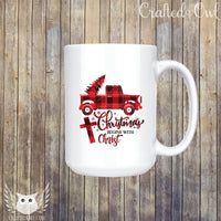 Christmas Begins With Christ Ceramic Mug