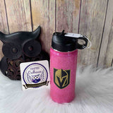 18 oz. Holographic Pink Unicorn Hydro Water VGK Hockey Tumbler