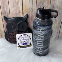 32 oz. Black Silver Raiders Hydro Water Tumbler