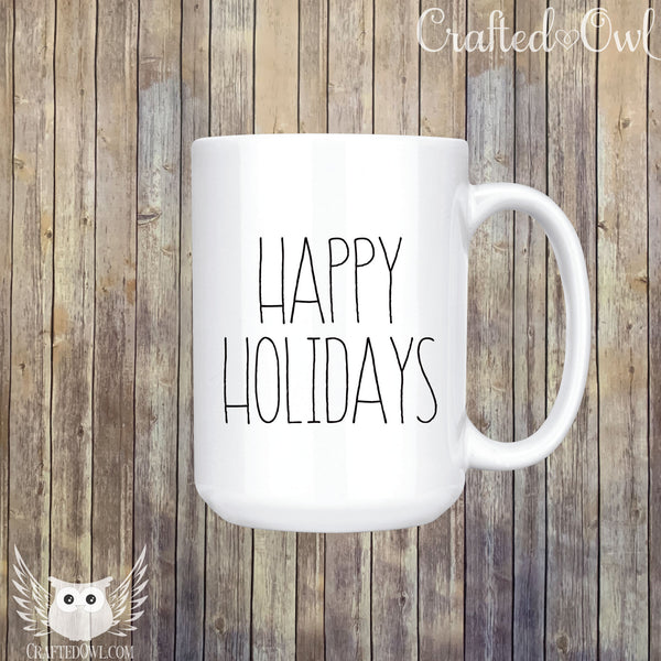 Happy Holidays 15 oz. Ceramic Mug
