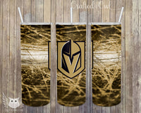 Ice Gold VGK Vegas Golden Knights 20 oz. Skinny Full Color Stainless Steel Tumbler