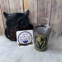 12 oz. Cup Gold Black Hydro Dip VGK Hockey Tumbler