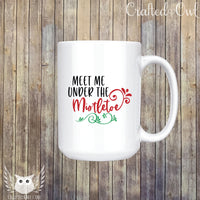 Meet Me Under The Mistletoe Ceramic Mug