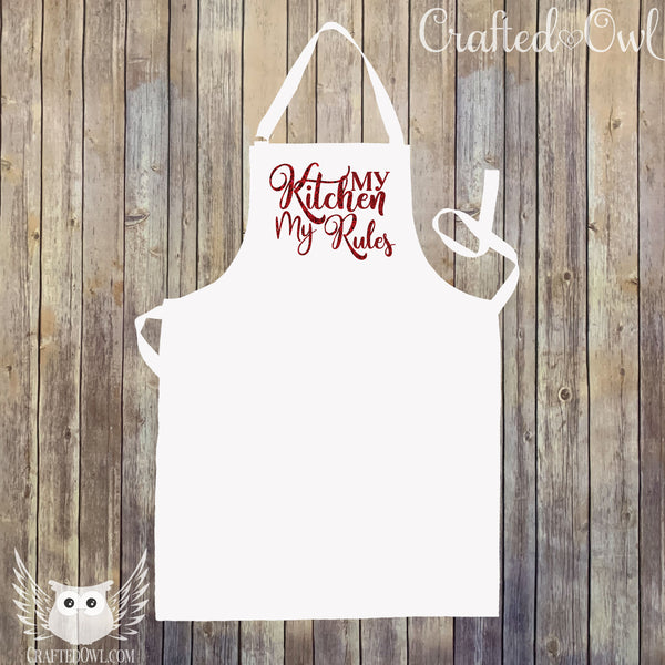 My Kitchen My Rules Adult Apron