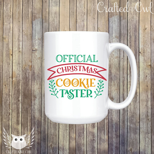 Official Christmas Cookie Taster Ceramic Mug