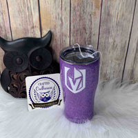 20 oz. Holographic Purple VGK Hockey Curved Tumbler